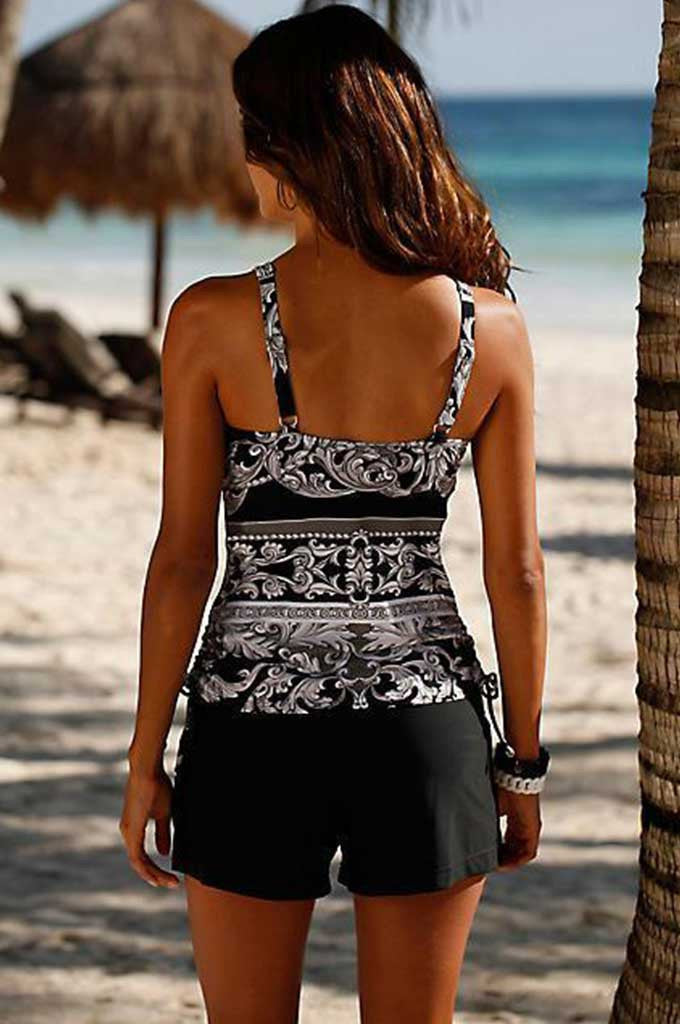 BAROQUE PRINTED TANKINI SET