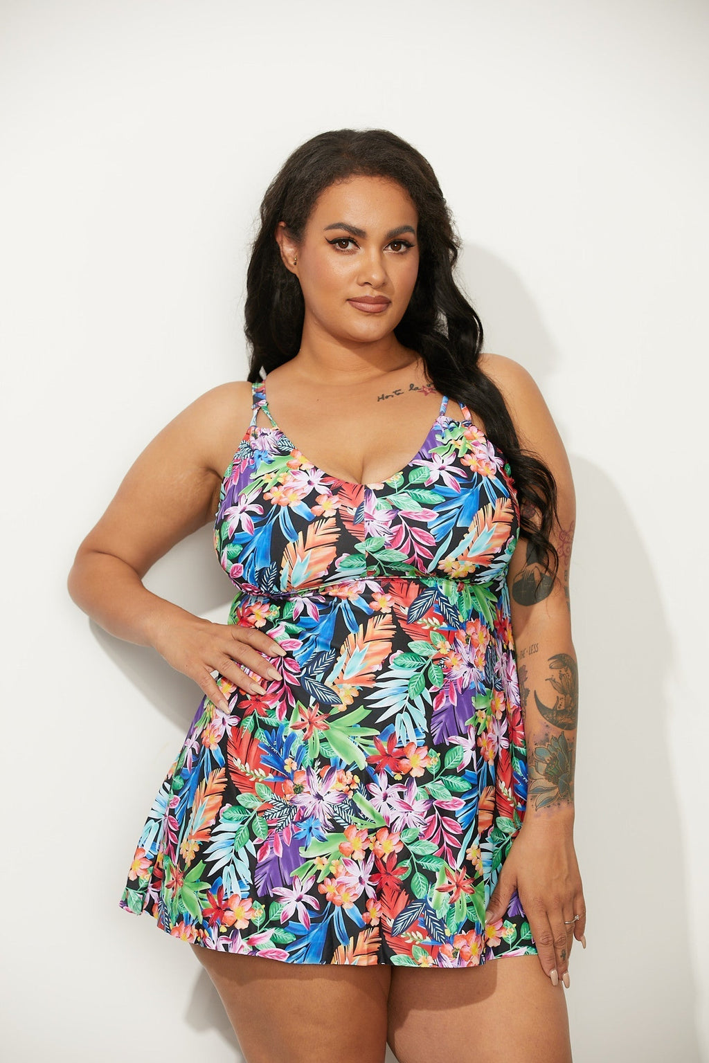 LOOP STRAP TWO-PIECE SWIMDRESS