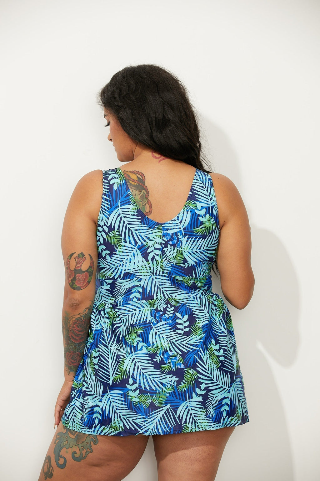 CARIBBEAN V-NECK SWIMDRESS