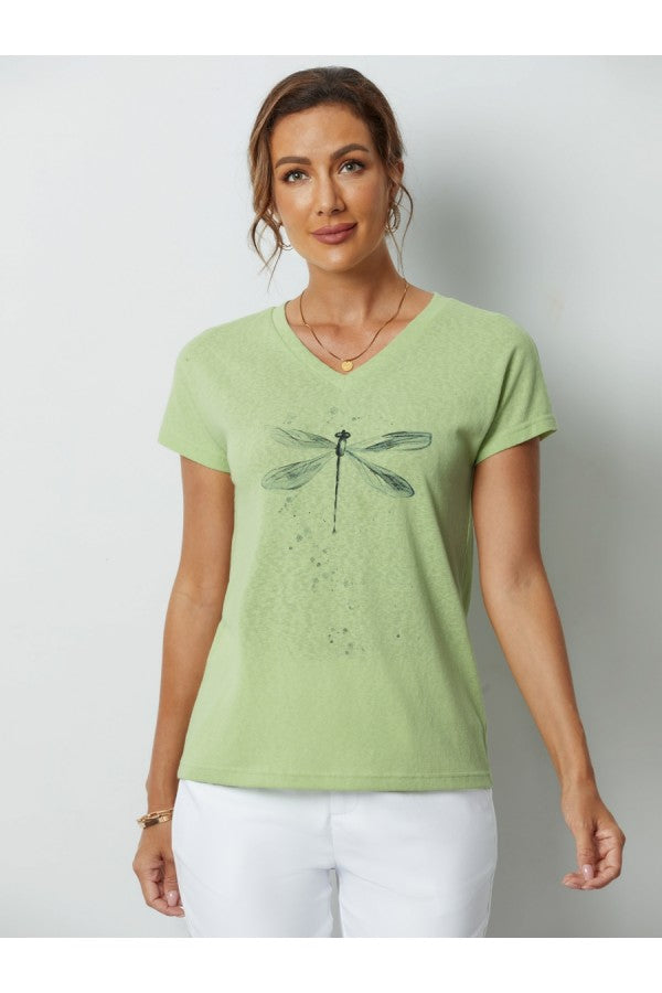 Printed Casual Short Sleeve Shirts & Tops