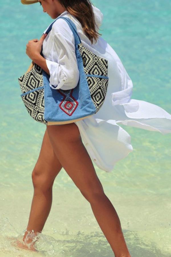 SWIMEETU SOLID COLOR ROLL UP SLEEVE COVER UP