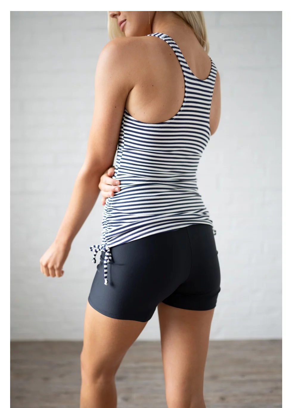 The Grey Stripe Swim Tankini