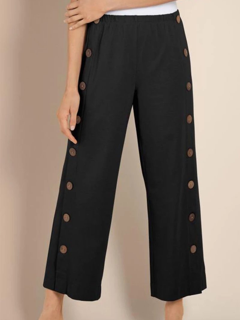 Women New Buttoned Pants