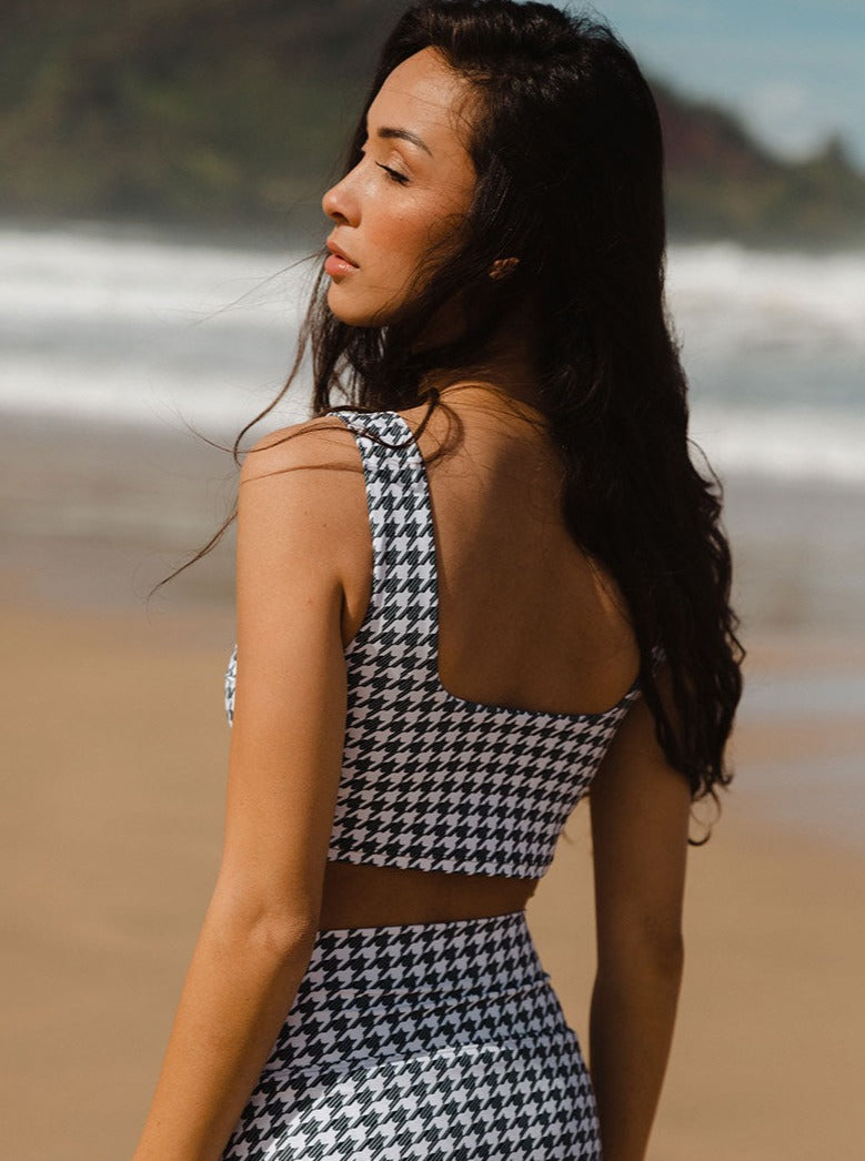 HOUNDSTOOTH OLIVIA TANKINI SET