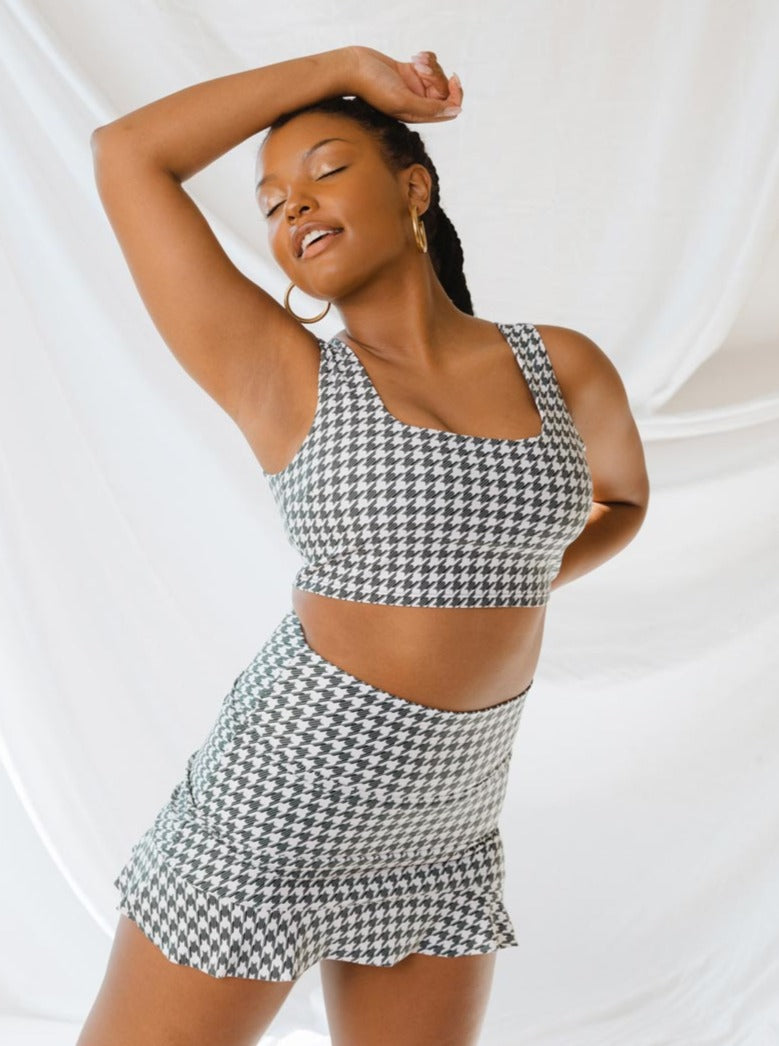 HOUNDSTOOTH OLIVIA TANKINI SET