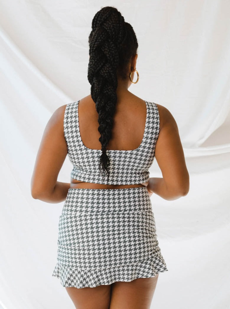 HOUNDSTOOTH OLIVIA TANKINI SET