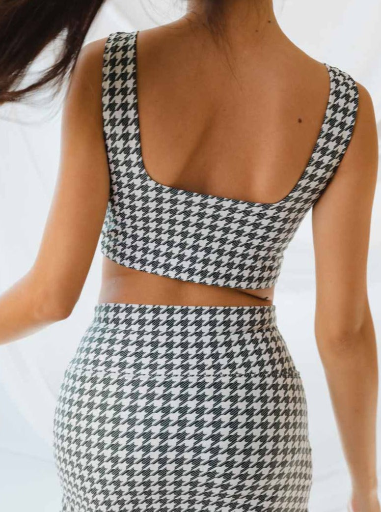 HOUNDSTOOTH OLIVIA TANKINI SET