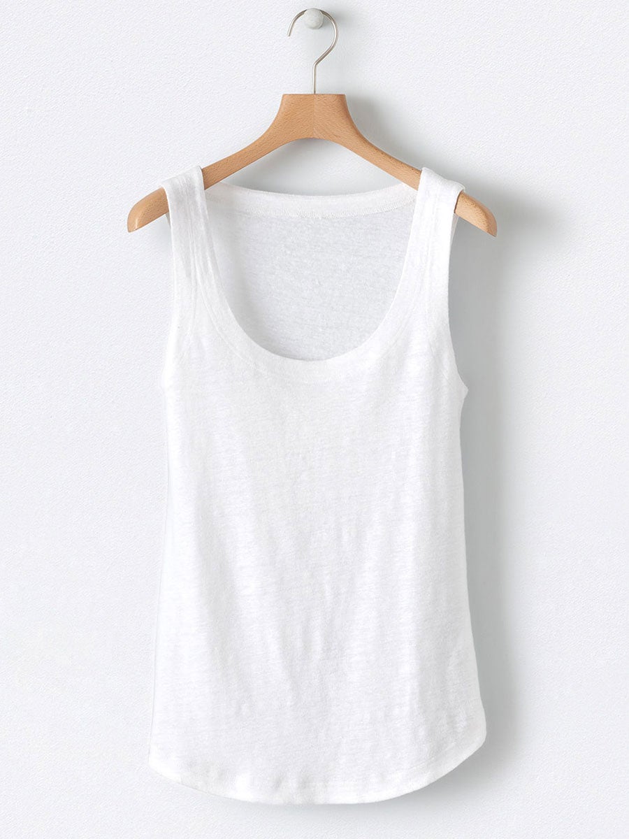 Solid Square Neck Casual Tank Tops