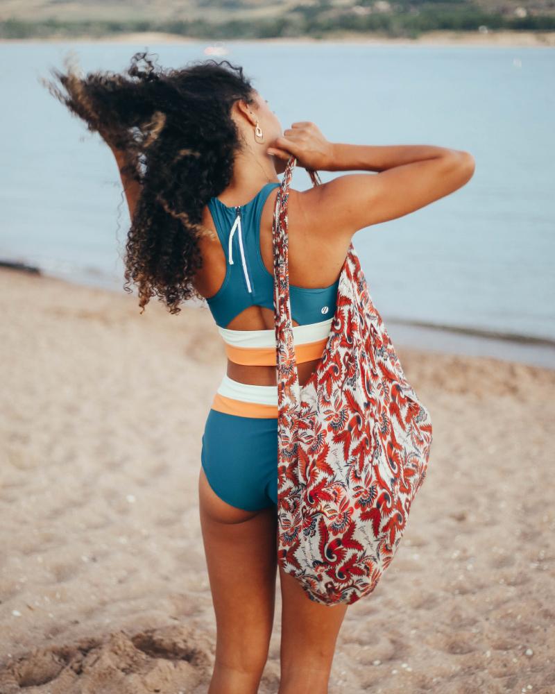 LAGUNA CUT BACK CROP BIKINI SET